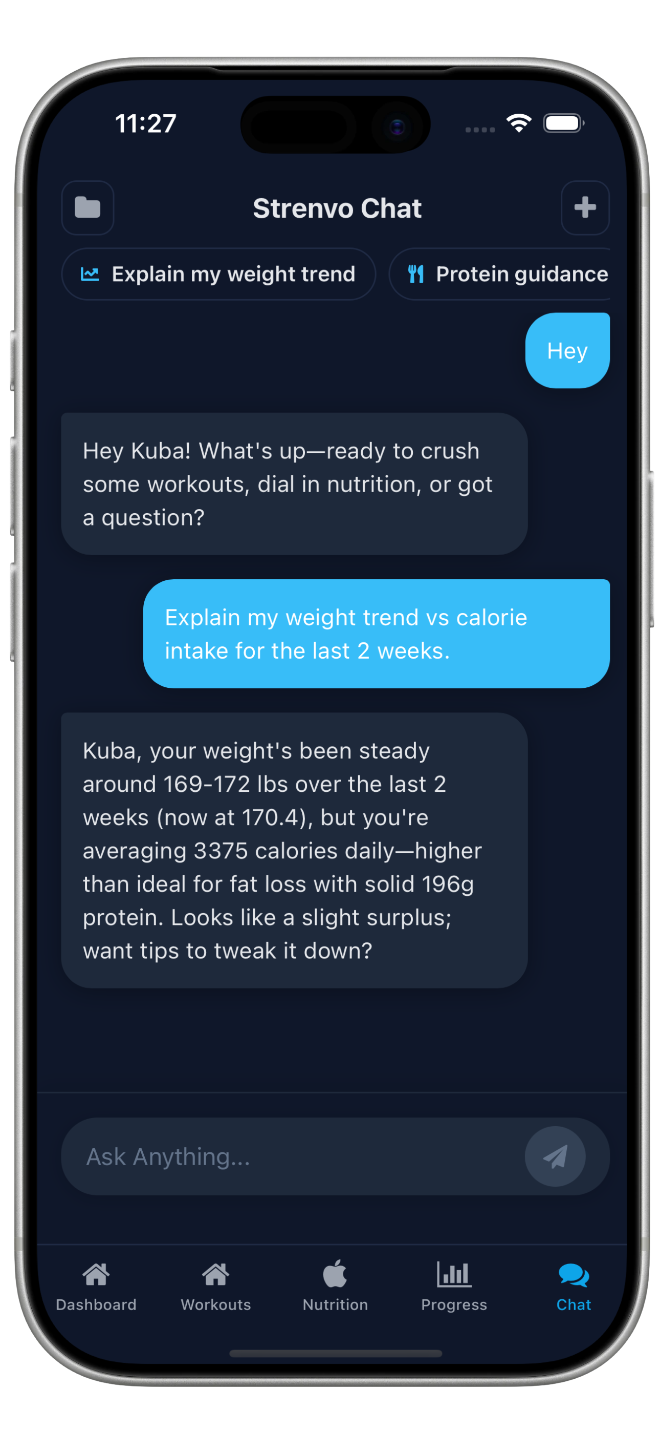 Exercise library on iPhone